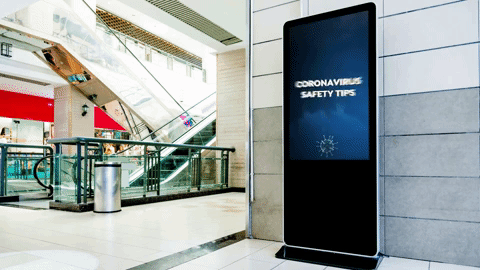 COVID-19 Safety Tips Digital Signage Render Impact