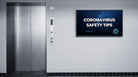 Coronavirus Safety Tips Digital Signage Render Impact-2